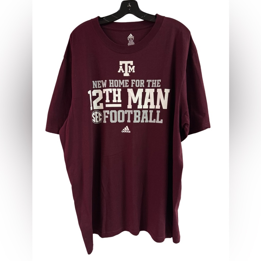 Adidas Texas A&M Aggies 12th Man T-Shirt Size 2XL